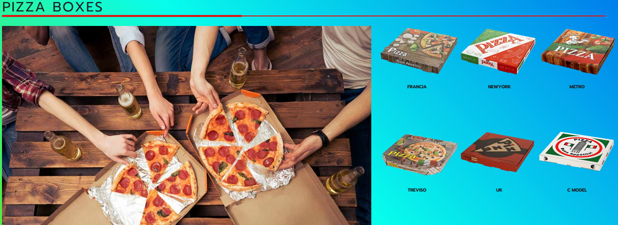 pizza boxes